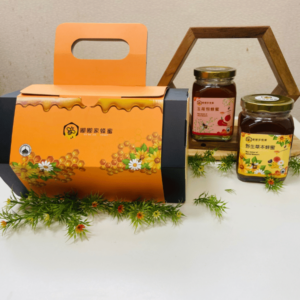 【嘟嘟家蜂蜜】六角禮盒照片（玉荷包＋草本）